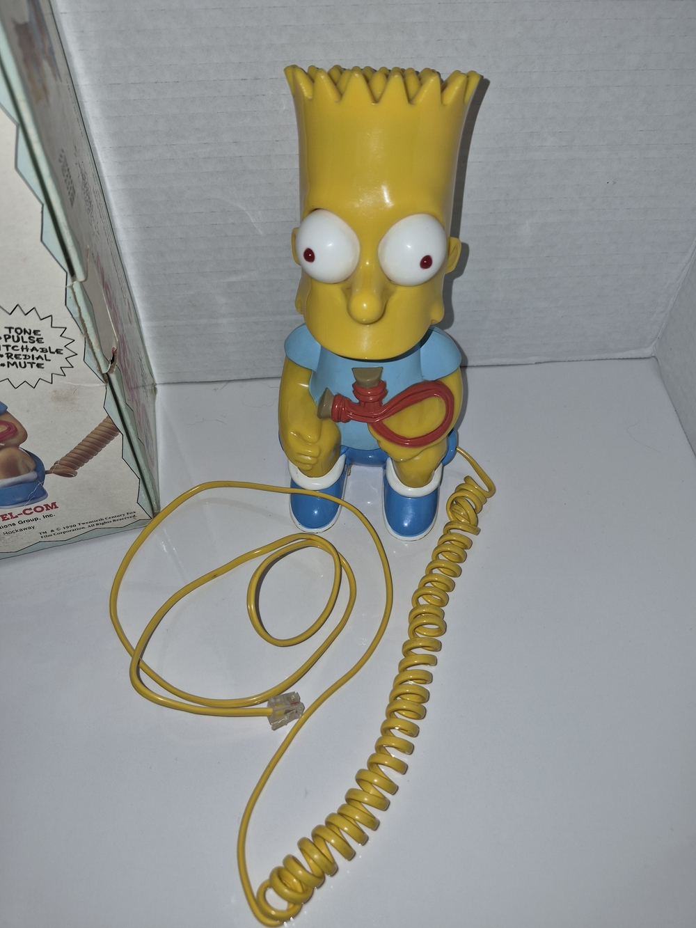 Vintage The Simpsons Bart Simpson Character Phone Columbia Communications - Picture 3 of 7
